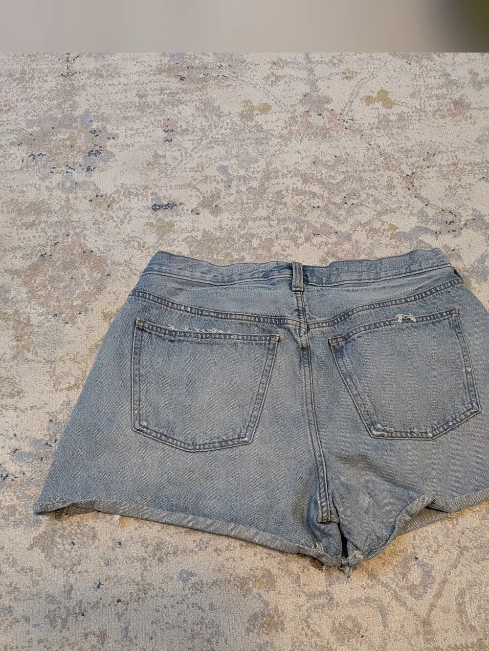 Women's Mid-Rise 90's Baggy Denim Shorts, Universal Thread Size 12: 2.5